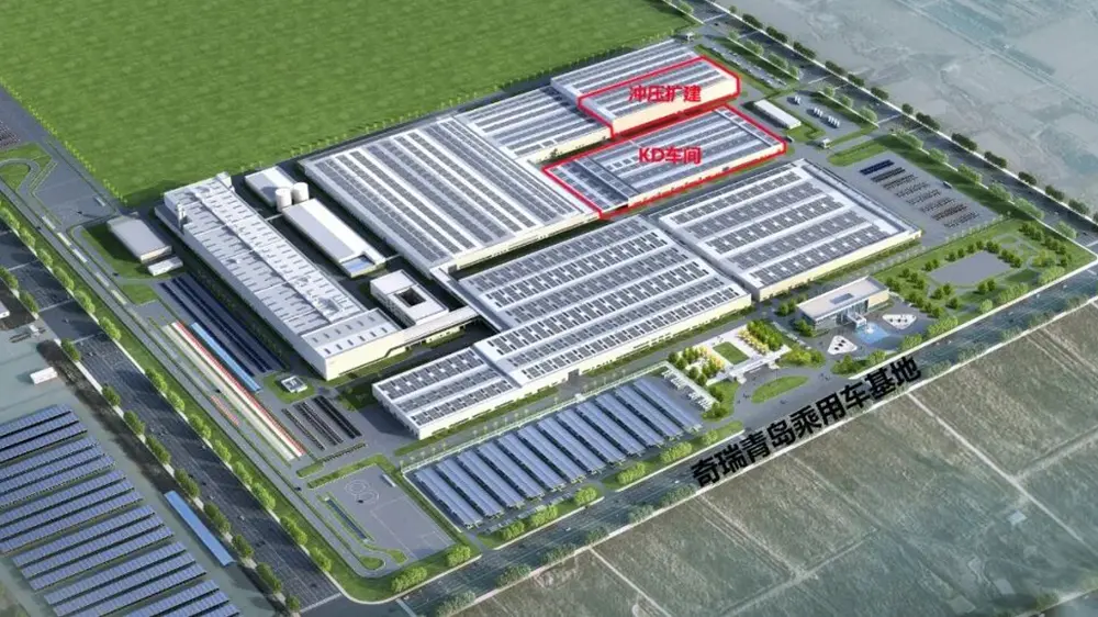 Projekt výstavby dílny pro výrobu dílů Chery KD na nosníku, EIHE realizoval projekt základní konstrukce Chery Automobile Qingdao vyhrál nabídku „tři po sobě jdoucí tituly“.