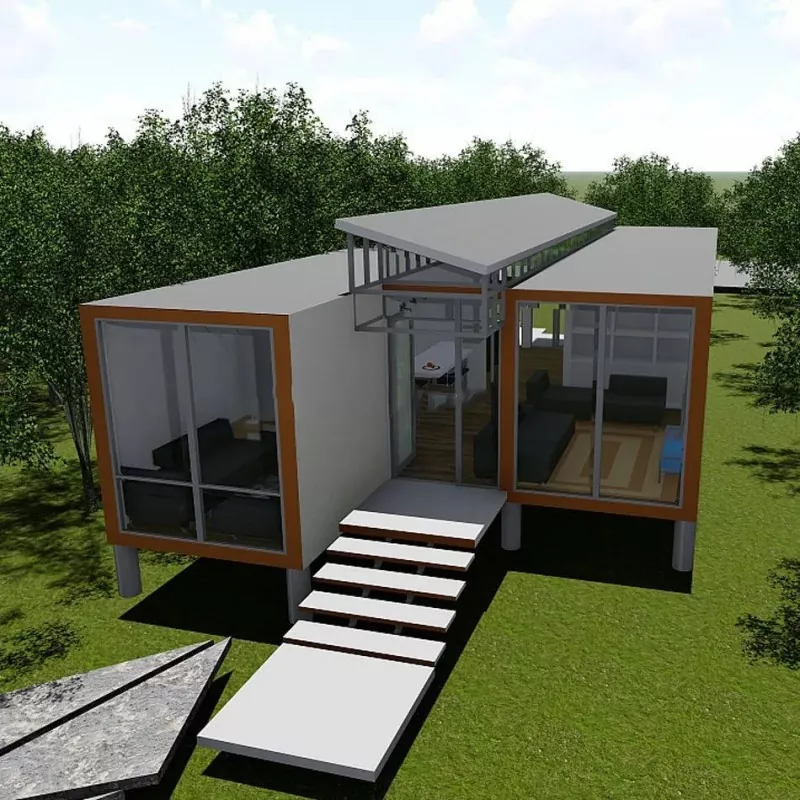 Skládací prefabrikovaná ocelová konstrukce domů