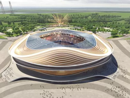 Ocelové konstrukce s velkým rozpětím pro stadion