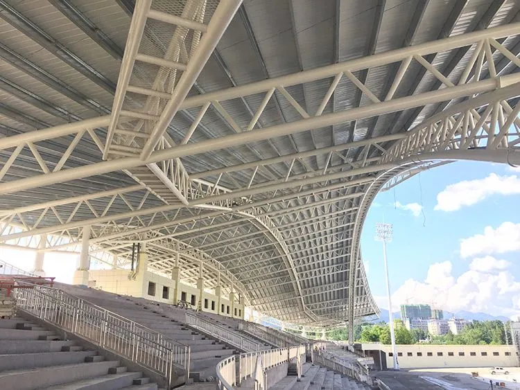Ocelová konstrukce budova stadionu